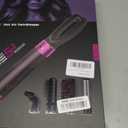 5 in 1 Hair Dryer Brush, Negative Ion Electric Hot Air Blow Dryer Brush Comb (black-red)