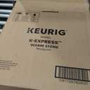 Keurig K-Express Single Serve K-Cup Pod Coffee Maker, 3 Brew Sizes, Strong Button Feature, 42oz Removable Reservoir, Warm Stone