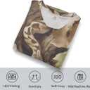 Men's Camo T-Shirt Snake Camouflage Short Sleeve Casual Hunting Shirts (XXL)