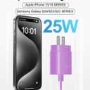 Type C Charger Fast Charging, 2Pack [10FT&6FT] Long USB C Cable with 25W Phone Super Fast Charger Block Compatible with Galaxy S25/S24/Plus/Ultra,iPhone 15/16/17/Air/Plus/Pro Max