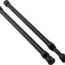 KXLIFE 2 Pack Small Spring Tension Curtain Rod 12 to 20 Inch, Thin Tension Rod No Drill for Window Cupboard Closet, Black