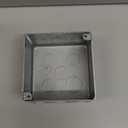 RACO 239 4 in. Square Plenum Box, Eleven 1/2 and Five 3/4 in. Knockouts, Drawn, 2-1/8 in. Deep, Gray