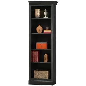 Howard Miller Oxford Wilson Bookcase II, Antique Black Finish for Collectibles, Valued Items, Living Room Office and Home Decor with Traditional Style Expanded Display Storage Book Shelf
