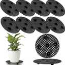 ZYNERY 10 PCS Plant Level Pot Elevator, Planter Stands for Outdoor Plants, Flower Plant Pot Saucers for Patio, Plant Trays for Pots, Pot Stand for Plants Indoor, Plant Risers for Pots Outdoor (7.87in)