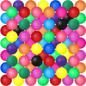 Hanaive 100 Pack Table Tennis Balls Multi Colored 40mm Plastic Balls Bulk Washable Small Game for Carnival Pool Games, Party Decoration Pet Toy
