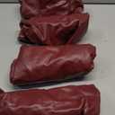 Pu Leather Dining Chair Seat Covers Set of 4, Waterproof Kitchen Chair Covers Stretch Chair Cover for Kitchen/Dining Room/Hotel, Tasteless seat Covers for Chairs (Wine Red - 4 PCS)