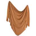 Copper Pearl Baby Swaddle Blanket - Premium Knit Baby Blanket, Large Soft Stretchy Receiving Blankets for Baby Boy and Girl, Swaddles for Newborn, Infant, and Toddler (Camel) 46x46