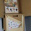 Tiny Land Baby Push Walker, Wooden Baby Walker for Girls, Adjustable Speed Walkers for Baby Boys, Montessori Walker Toy, Baby Activity Center, Push Toys for Kids Development (Morandi)