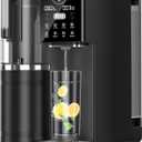 Reverse Osmosis Water Filter Countertop, 8-Stage RO Filtration System, Portable Water Purifier for Kitchen, Office, RV, No Installation, Black