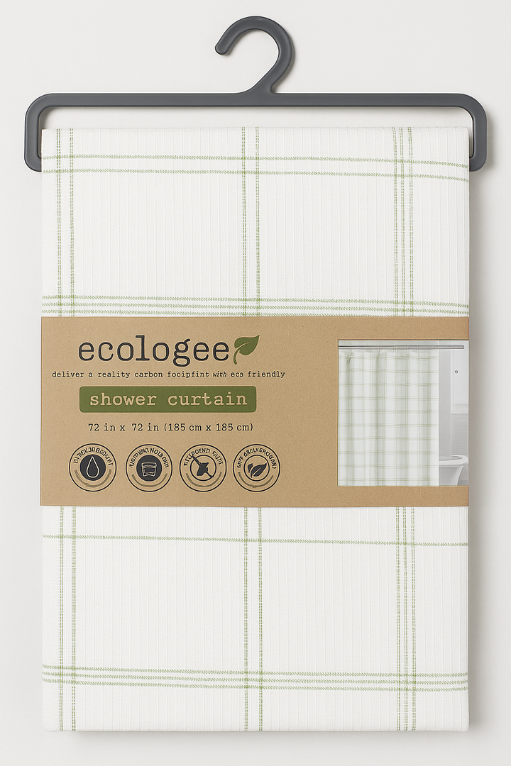 Ecologee Shower Waffle Curtain 72"×72"