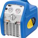 VIVOHOME 110-120V AC 60Hz 3/4HP Single Cylinder Portable Refrigerant Recovery Machine Blue