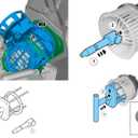 Heater Blower Motor Removal and Install Tool 9997284, Compatiblw with S60 S80 V70 XC60 XC70, Fit for Land Rover LR2 / Range Rover Evoque