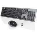 Wireless Keyboard and Mouse, 2.4GHz Silent USB Wireless Keyboard Mouse Combo for PC Desktops Computer (Slate Grey), (Pack Of 4).