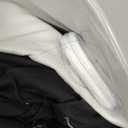 Seasonwood Black and White Farmhouse Shower Curtain 72 x 72 Black Ruffle Shower Curtain with Vintage Buttons, Rustic Decorative Fabric Shower Curtains for Guest Bathroom, 72" x 72", Black and White