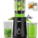 Cold Press Juicer, Wide Mouth & Large Feed Chute, Juicer Machines For Whole Fruits & Vegetables, Slow Masticating Self Feeding for Juice Extractor Machine, Easy to Clean, High Juice Yield