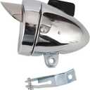 Bike Front Light LED Vintage 1LED Bicycle Headlight Taillight Super Bright High Lumens Electroplate Surface Treatment with Mounting Bracket Powered by AAA Battery(Not Included) Bike Accessory (Sliver)