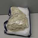 Phantoscope 100% Cotton Handmade Crochet Woven Boho Throw Pillow with Tassel Cute Farmhouse Pillow Insert Included Lumbar Small Decorative Cushion for Couch Sofa, Beige,16 inches Round