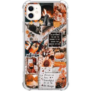 Aesthetic Fall Collage Phone Case Compatible with iPhone 12/iPhone 12 Pro, Autumn Pumpkin Collage Case for Girl Women Men, Unique Soft TPU Bumper Cover Case for iPhone 12/iPhone 12 Pro Aesthetic Fall Collage Phone Case Compatible with iPhone 12/iPhone 12 Pro, Autumn Pumpkin Collage Case for Girl Women Men, Unique Soft TPU Bumper Cover Case for iPhone 12/iPhone 12 Pro