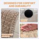 Couch Cover for Dogs Washable,Non Slip Fuzzy Durable Couch Covers for 3 Cushion Sofa Pet Friendly Sofa Cover Dog Thick Soft Slipcovers Protector Couches Mat Bed (Brown, 27.6" x 82.7"/70 x 210cm)