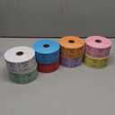 INDIANA TICKET CO. Double Roll Raffle Tickets, 8 Rolls of 1,000, 1 Roll Each Red, Blue, Orange, Purple, Green, White, Pink & Yellow, Tickets Events, Class Rewards, Fundraiser & Prizes(Pack of 8)