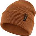 Glooarm Baby Beanie, Toddler Beanie Baby Boys Girls Beanies Kids Knit Winter Hats Newborn Infant Cuffed Caps, 0-6 Years (Dark Orange)