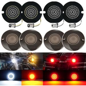 Brightness 1157 1156 LED Turn Signals 3 1/4 Inch Compatible for Harley Electra Glide Road King Softail Tour Glide Ultra Limited Turn Signal Led Lights Brake Lights 1986-2024