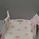 Sunnymove Pink 17.5" D x 20.8" H Pom Pom Basket Bin Large Cotton Canvas Laundry Hamper Baby Girl Laundry Basket Storage, Baby Nursery Hamper for Nursery Playroom Home Room Organizer Decor