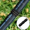 Maitys 32 Pcs Drip Irrigation Fittings Kit for Tubing 8 Tees 8 Elbows 8 Couplings and 8 End Cap Plugs, Irrigation Barbed Connectors for Drip Sprinkler Systems Flower Pot Garden Lawn(3/4 Inch)