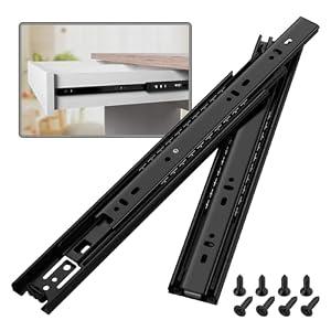 BAIDICE 10 Pairs Full Extension Drawer Slides 10 inch Side Mount Rails