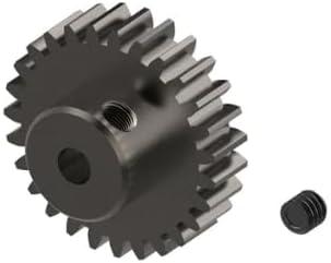 Pinion Gear, Steel, 50T, MOD0.53 / 48P, Screw Hole for 5mm Motor Shaft?Black