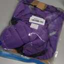 BRKURLEG Purple Dog Coat with Harness, Dog Winter Jacket, Dogs Onesie Body Warm Jackets, Small Dogs Winter Coats Reflective Windproof Warm Cold Weather Coats, Pet Waterproof Jackets, L