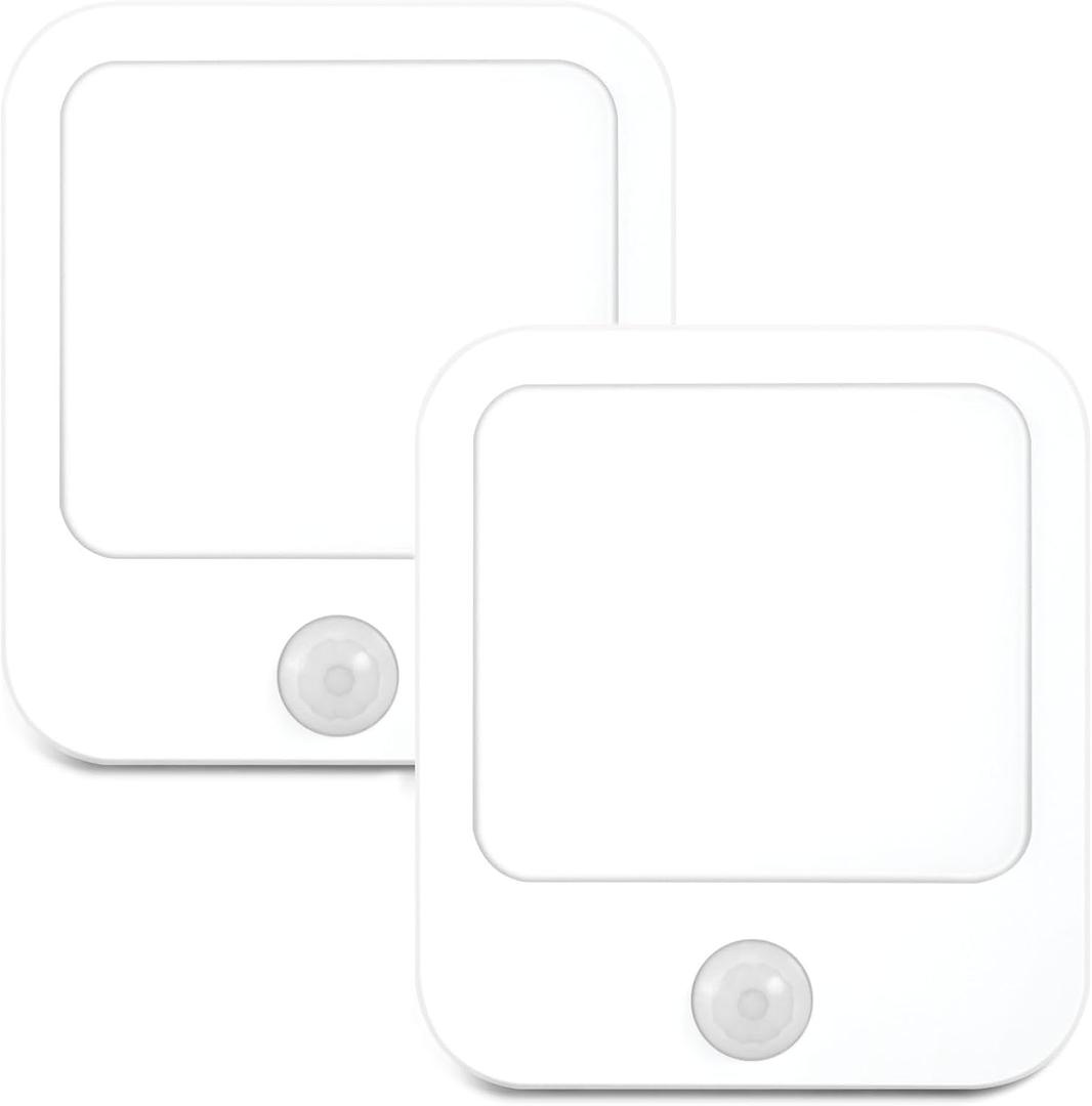 MCHIVER Cloudy Knoxville Gradient Night Light LED Plug Into Wall Motion Sensor Dusk to Dawn Sensor Portable Nightlights for Hallway Kitchen Stairway Bedroom