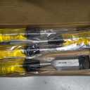 HURRICANE 4 Piece Wood Chisel Set for Woodworking. CR-V Steel Beveled Edge Blades with Safety Caps. Durable PVC High Impact Handle, for Precision Carving & DIY Projects (1/4", 1/2", 3/4", 1") (Regular Size Grip)