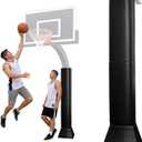 72" Tall Basketball Pole Pad Heavy Duty Pole Padding Fits 3" x 3", 3.5"x 3.5", 4" x 4" Round Size Poles, 2" Thick All Weather Pad, UV Resistant Waterproof Durable Protection Pads
