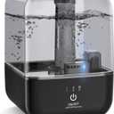 Cool Mist Humidifier, Ultrasonic Air Humidifiers for Bedroom Babies Home, 4.5L Large Top Fill Desk Humidifiers with Three Mist Modes, 360 Nozzle, Auto Shut-Off, Lasts Up to 30 Hours, Super Quiet