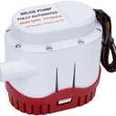 12V 2000GPH Automatic Electric Bilge Pump Marine Boat Submersible Water Pump with Built in Float Switch
