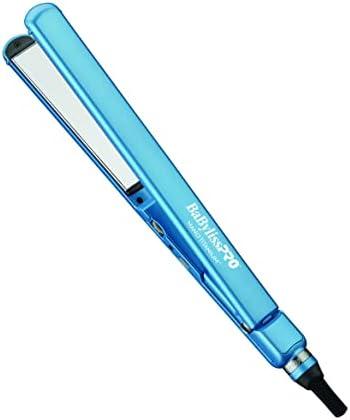 BabylissPRO Nano Titanium Ultra-Thin Hair Straightener, Professional Flat Iron For All Hair Types
