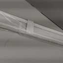 Cordless Vinyl Mini L Blinds 46" W x 72" H, 1" Slat White Horizontal Windows L Blind for Door, Shades, Camper, Light Filtering, Interiors, Arrive 1/2 Inch Narrower Indoor
