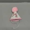 Half Way To One Birthday Hat - Girls 1/2 Birthday Party Decorations