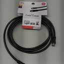 GE RG6 Coax Cable, 6ft, F-Type Connectors, Screw-On Installation, No Tools Required, Black 33626