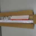 1.3 Inch Diameter Closet Rods for Hanging Clothes, Metal Heavy Duty Closet Rod 17-28 Inch Adjustable, White Closet Bar for Hanging Clothes, Suitable for Closet, Wardrobes, Bathroom, Windows
