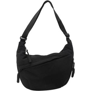 Nylon Crescent Crossbody Bag for Women Shoulder Tote Handbag Casual Sling Bag Dumpling Purse Bag for Outdoor Travel