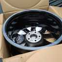 Alloy Wheel, Black Widow 17x7.5 5x108 ET40 CB63.4 Black Machined, Stock