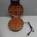 Hamilton Beach Belgian Waffle Maker with PFAS-Free Non-Stick Ceramic-Coated Plates, Browning Control, Indicator Lights, Stainless Steel (26081)