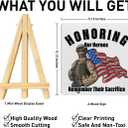 4 x Veterans Gift, July 4th Independence Day Gifts for Dad Men, Memorial Day Gifts for Army Veterans, American Patriotic Veterans Day Desk Decor, Veterans Memorial Decorations, Our Heroes