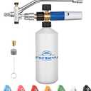 FENG PAI Pressure Washer Foam Cannon with Dual Connector Accessory & 7 Power Washer Sprayer Nozzles, Double Tip Attachment For Soap Cannon, 1/4" Quick Connect, 3600 PSI