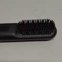 Hair Straightener Brush, Portable Cordless Mini Straightening Brush for Travel, Negative Ion Hot Comb Hair Straightener with 9 Temps for Women, Anti-Scald Ceramic, Fast Charge
