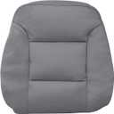 Driver Top Lean Back Cloth Seat Cover Fits for Chevy Silverado 1500 2014-2018, Silverado 2500 2500HD 3500 3500HD 2015-2019 Dark Ash Gray (Also for Passenger Side)