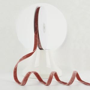 MEEDEE Rose Gold Velvet Ribbon 3/8 Inch Double Face Velvet Ribbon 2 Rolls 20 Yards Thin Ribbons for Ornaments, Gift Wrappig, Christmas Tree Decorations, Rustic Wreath, Winter Holiday Decor