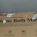 32"x20" Stone Bath Mat, Diatomaceous Earth Shower Mat, Non-Slip Super Absorbent Quick Drying Bathroom Floor Mat, Natural, Easy to Clean (Dark Grey)